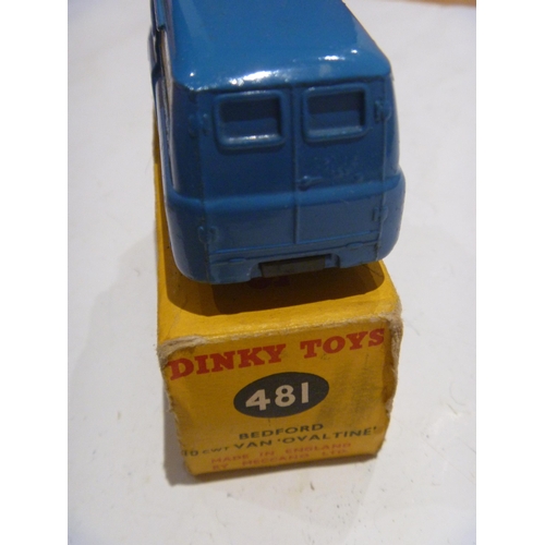 84 - ORIGINAL DINKY TOYS BOXED BEDFORD OVALTINE VAN (MODEL IS VERY GOOD BOX IS FAIR)