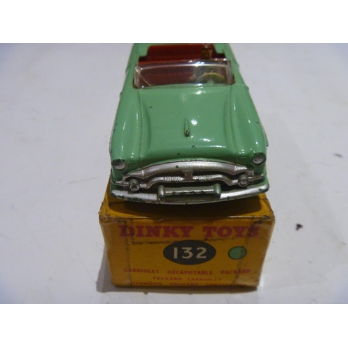 85 - ORIGINAL DINKY TOYS BOXED PACKARD CONVERTIBLE (MODEL IS VERY GOOD BOX LACKS 2 INNER FLAPS)