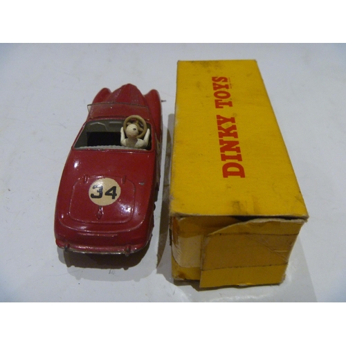 93 - ORIGINAL DINKY TOYS BOXED SUNBEAM ALPINE SPORTS (MODEL IS VERY GOOD BOX IS FAIR , 1 END TAPED AND LA... 