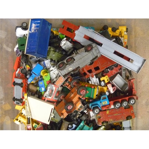 QTY OF PLAYWORN DIECAST, VARIOUS MANUFACTURERS MATCHBOX DINKY TOYS ETC