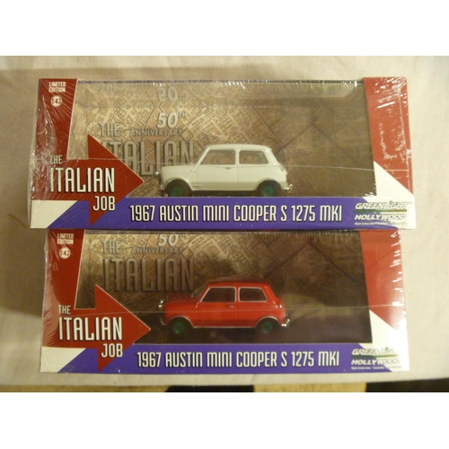GREENLIGHT THE ITALIAN JOB MINI COOPER S 1:43 SCALE SEALED AS NEW - UNOPENED