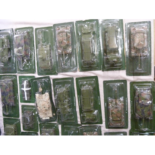 22 - WELL OVER 80 BOXED TANK MODELS - GOOD TRADE LOT