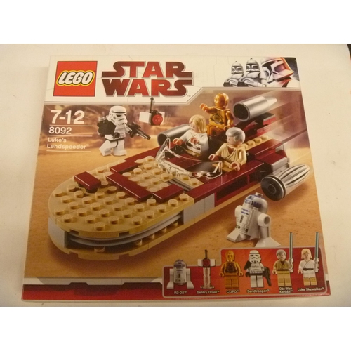 LEGO STARS WARS LAND SPEEDER (OPENED BUT APPEARS TO BE COMPLETE WITH MINIFIGURES PRESENT)