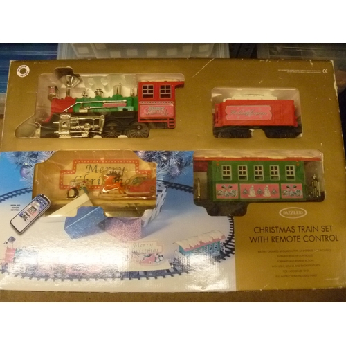 54 - DAZZLERS CHRISTMAS TRAIN SET WITH REMOTE CONTROL