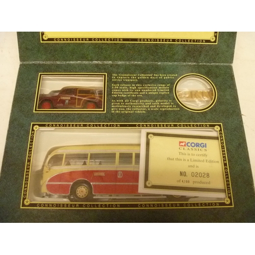 66 - CORGI CLASSICS COACHES BUSES CONNOISSEUR COLLECTION BURLINGHAM SEAGULL AND MORRIS SET