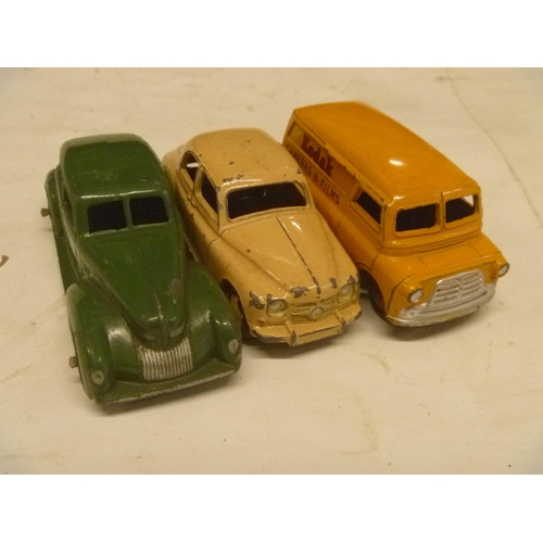 89 - 3 VINTAGE DINKY TOYS ROVER 75 CHRYSLER AND BEDFORD VAN 