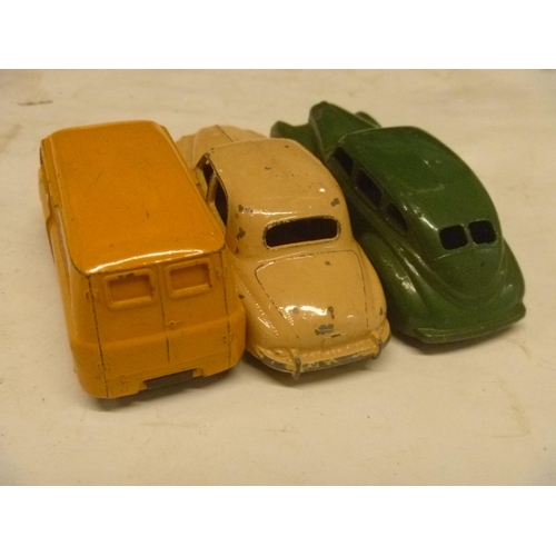 89 - 3 VINTAGE DINKY TOYS ROVER 75 CHRYSLER AND BEDFORD VAN 