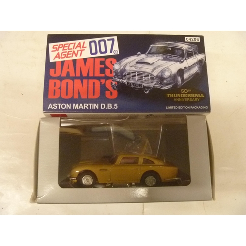 105 - CORGI TOYS BOXED JAMES BOND 007 THUNDERBALL ASTON MARTIN DB5 IN GOLD 50TH ANNIVERSARY