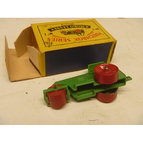 149 - LESNEY MATCHBOX BOXED ROAD ROLLER IN A GOOD COMPLETE BOX