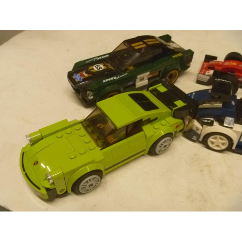 180 - 6 LEGO BUILT RACING CARS