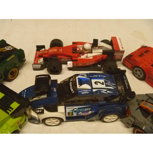 180 - 6 LEGO BUILT RACING CARS