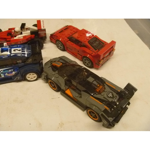 180 - 6 LEGO BUILT RACING CARS