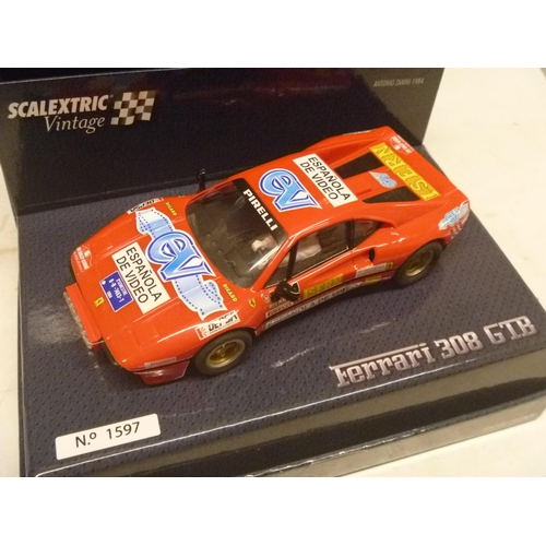 221 - SCALEXTRIC SLOT CAR - SCX FERRARI 308 GTB (SLOT CARS HAVE BEEN REMOVED FROM THEIR BOXES AT SOME POIN... 