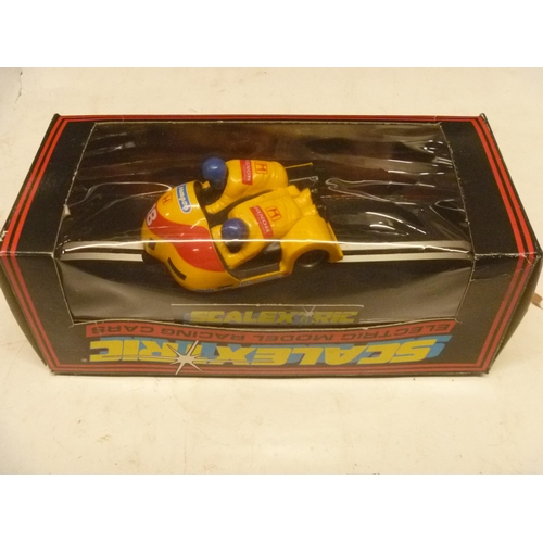 230 - SCALEXTRIC SLOT CAR - MOTORCYCLE RACING COMBINATION (SLOT CARS HAVE BEEN REMOVED FROM THEIR BOXES AT... 