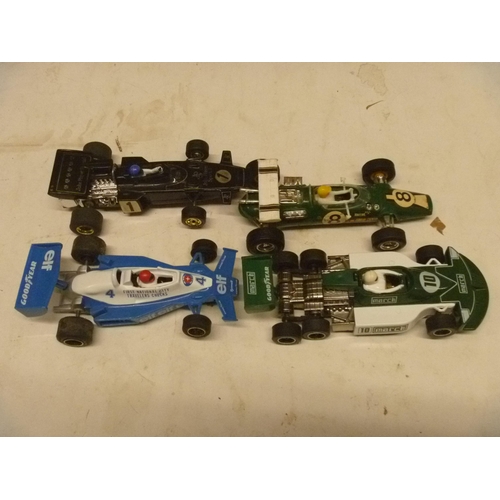 241 - SCALEXTRIC SLOT CAR - UNBOXED GROUP FORUMLA ONE JPS LOTUS MARCH ELF ETC