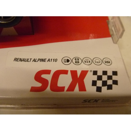 243 - SCALEXTRIC SLOT CAR - SCX RENAULT ALPINE A110 (SLOT CARS HAVE BEEN REMOVED FROM THEIR BOXES AT SOME ... 