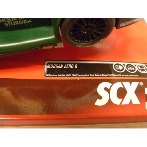 247 - SCALEXTRIC SLOT CAR - SCX MORGAN AERO 8 (SLOT CARS HAVE BEEN REMOVED FROM THEIR BOXES AT SOME POINT ... 