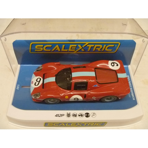 249 - SCALEXTRIC SLOT CAR - FERRARI 412 P (SLOT CARS HAVE BEEN REMOVED FROM THEIR BOXES AT SOME POINT BUT ... 