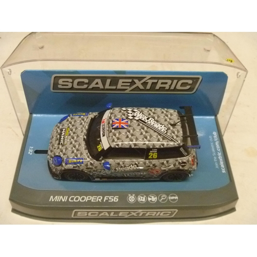 250 - SCALEXTRIC SLOT CAR - MINI COOPER F56 (SLOT CARS HAVE BEEN REMOVED FROM THEIR BOXES AT SOME POINT BU... 