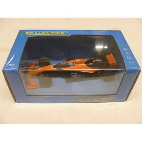 257 - SCALEXTRIC SLOT CAR - McLAREN MCL 32 (SLOT CARS HAVE BEEN REMOVED FROM THEIR BOXES AT SOME POINT BUT... 