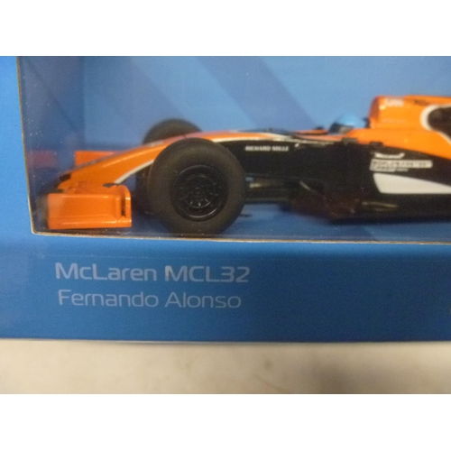 257 - SCALEXTRIC SLOT CAR - McLAREN MCL 32 (SLOT CARS HAVE BEEN REMOVED FROM THEIR BOXES AT SOME POINT BUT... 