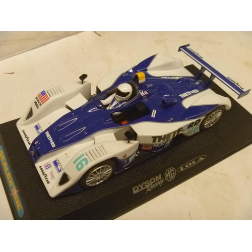 258 - SCALEXTRIC SLOT CAR - DYSON RACING MG LOLA (SLOT CARS HAVE BEEN REMOVED FROM THEIR BOXES AT SOME POI... 