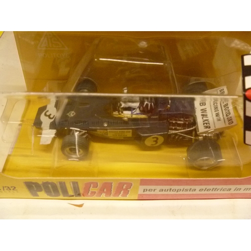 264 - POLICAR SLOT CAR - 4 MODELS INCLUDING FERRARI F40 (SLOT CARS HAVE BEEN REMOVED FROM THEIR BOXES AT S... 