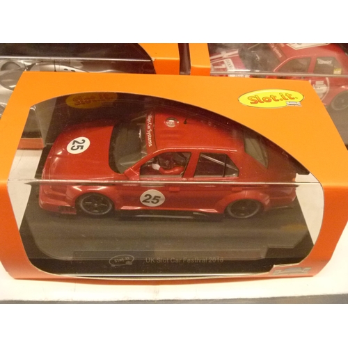 271 - SLOT IT SLOT CAR - GROUP OF 5 MODELS INCLUDING 2 ALFA ROMEOS (SLOT CARS HAVE BEEN REMOVED FROM THEIR... 