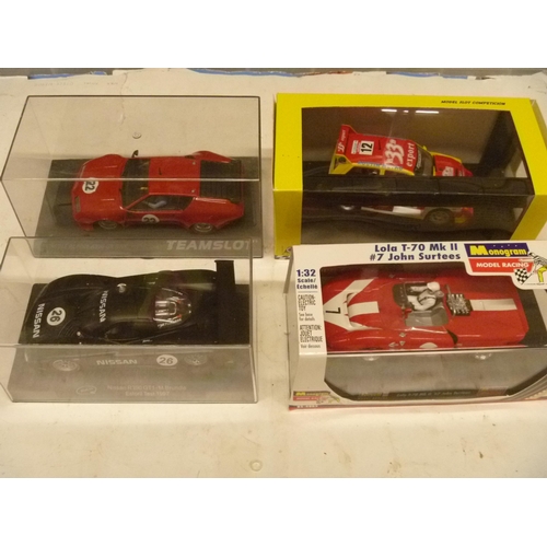 278 - TEAM SLOT SLOT IT MONOGRAM AND MSC SLOT CARS - METRO 6R4 NISSAN LOLA RENAULT ALPINE A110 (SLOT CARS ... 