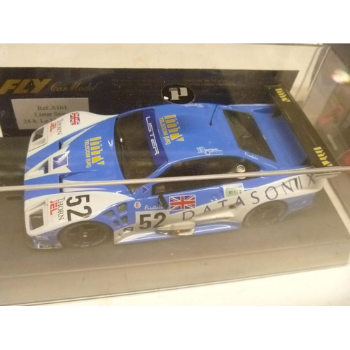 281 - FLY LISTER AND FLY SLOT RENAULT TRUCKS SLOT CARS - (SLOT CARS HAVE BEEN REMOVED FROM THEIR BOXES AT ... 