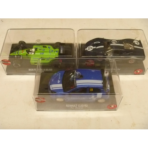 282 - NSR RENAULT CLIO FORD MK IV AND FORMULA 86 - (SLOT CARS HAVE BEEN REMOVED FROM THEIR BOXES AT SOME P... 