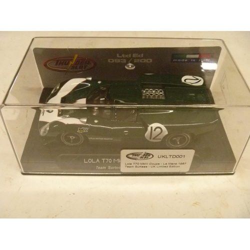 284 - THUNDERSLOT LOLA T70 - (SLOT CARS HAVE BEEN REMOVED FROM THEIR BOXES AT SOME POINT BUT MOSTLY APPEAR... 