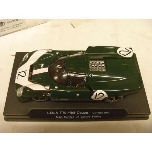 284 - THUNDERSLOT LOLA T70 - (SLOT CARS HAVE BEEN REMOVED FROM THEIR BOXES AT SOME POINT BUT MOSTLY APPEAR... 