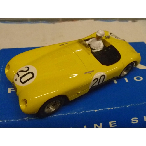 287 - MMK SLOT JAGUAR C TYPE LE MANS HANDBUILT - (SLOT CARS HAVE BEEN REMOVED FROM THEIR BOXES AT SOME POI... 