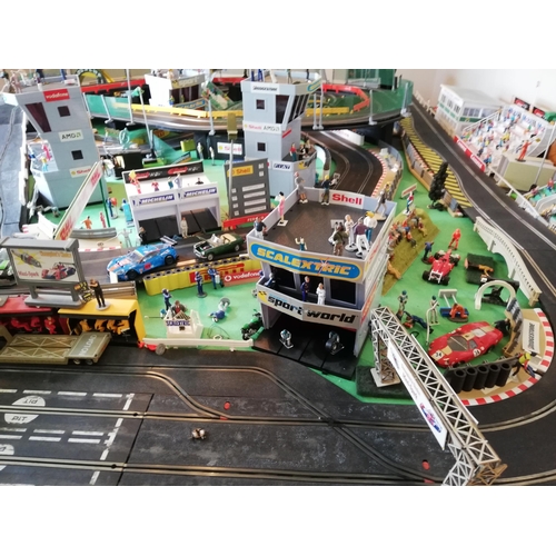 293 - EXTENSIVE SCALEXTRIC SLOT CAR LAYOUT AVAILABLE  - COLLECTION TO BE ARRANGED DIRECT WITH THE VENDOR F... 