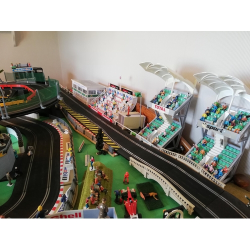 293 - EXTENSIVE SCALEXTRIC SLOT CAR LAYOUT AVAILABLE  - COLLECTION TO BE ARRANGED DIRECT WITH THE VENDOR F... 