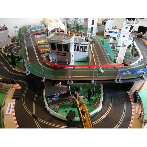 293 - EXTENSIVE SCALEXTRIC SLOT CAR LAYOUT AVAILABLE  - COLLECTION TO BE ARRANGED DIRECT WITH THE VENDOR F... 