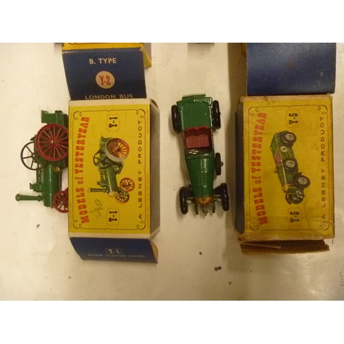 20 - 8 EARLY LESNEY MATCHBOX MODELS OF YESTERYEAR IN VERY GOOD CONDITION IN ORIGINAL BOXES