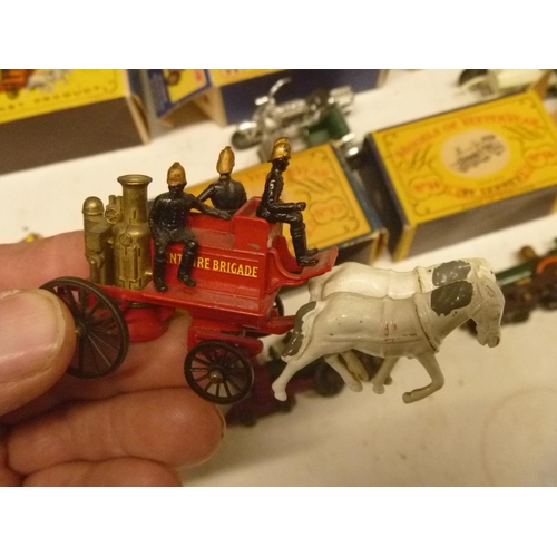 21 - 7 EARLY LESNEY MATCHBOX MODELS OF YESTERYEAR, MOSTLY IN VERY GOOD CONDITION IN ORIGINAL BOXES WHICH ... 