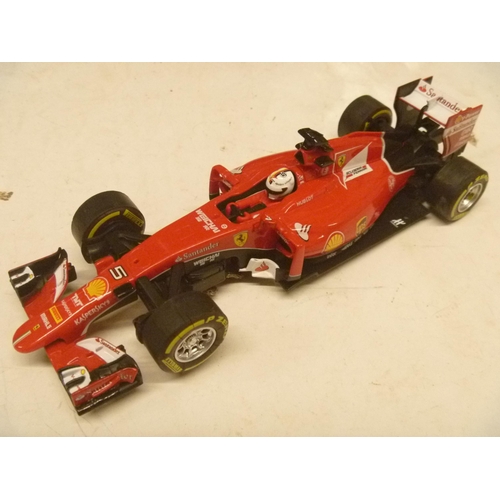 210 - CARRERA SLOT CAR FERRARI SF15 - UNBOXED - CAREFUL LIGHT USE