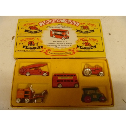 102 - MATCHBOX 40TH ANNIVERSARY GIFT SET WITH 5 MODELS