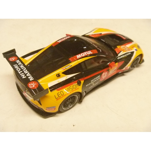 130 - NSR SLOT CAR UNBOXED - LIGHT USE CORVETTE C7R