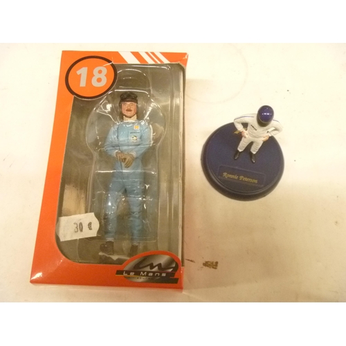 132 - FLY MODEL FIGURE RONNIE PETERSON AND LM LE MANS FIGURE