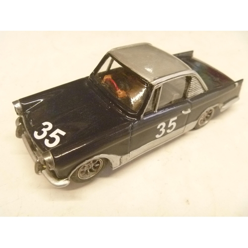 134 - SCARCE HANDBUILT PENELOPE PITSTOP TRIUMPH VITESSE BRABHAM SLOT CAR UNBOXED - LIGHT USE