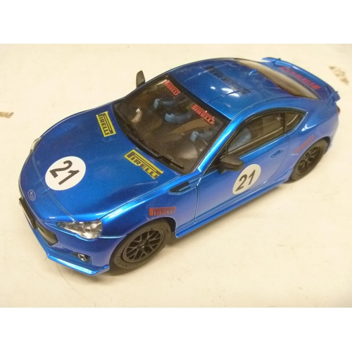 145 - POLICAR SLOT CAR SUBARU BRZ - UNBOXED - CAREFUL LIGHT USE