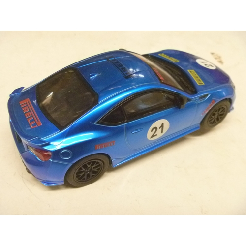 145 - POLICAR SLOT CAR SUBARU BRZ - UNBOXED - CAREFUL LIGHT USE