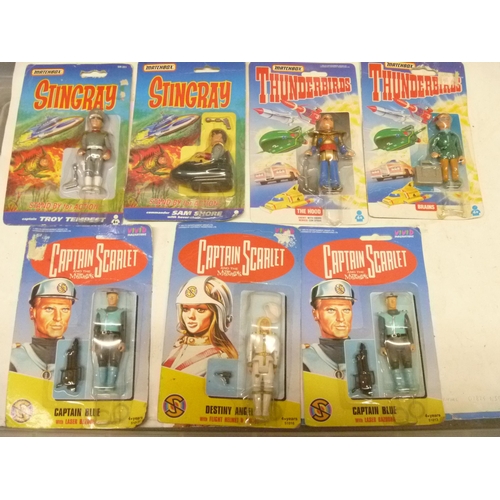 67 - 7 STINGRAY THUNDERBIRDS AND CAPTAIN SCARLET FIGURES