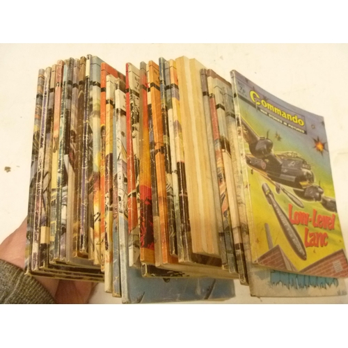 75 - SIMILAR GOOD QTY OF VINTAGE COMMANDO COMIC BOOKS