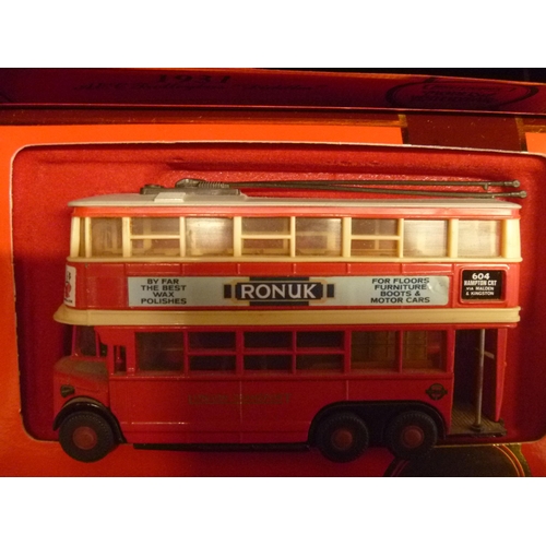 157 - BUS GROUP BY LLEDO CORGI CLASSICS AND MODELS OF YESTERYEAR