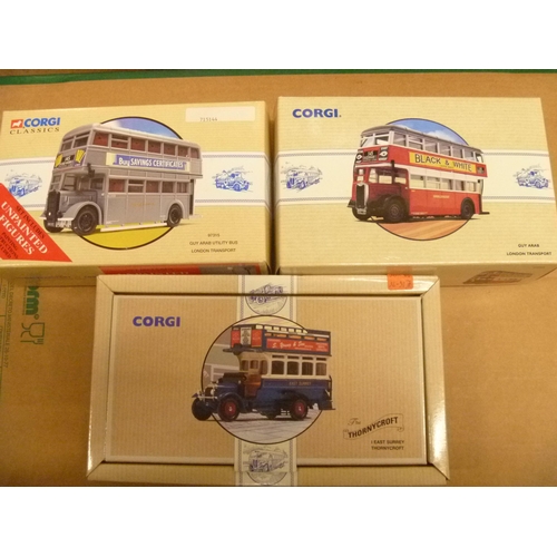 158 - 3 CORGI CLASSICS BUSES